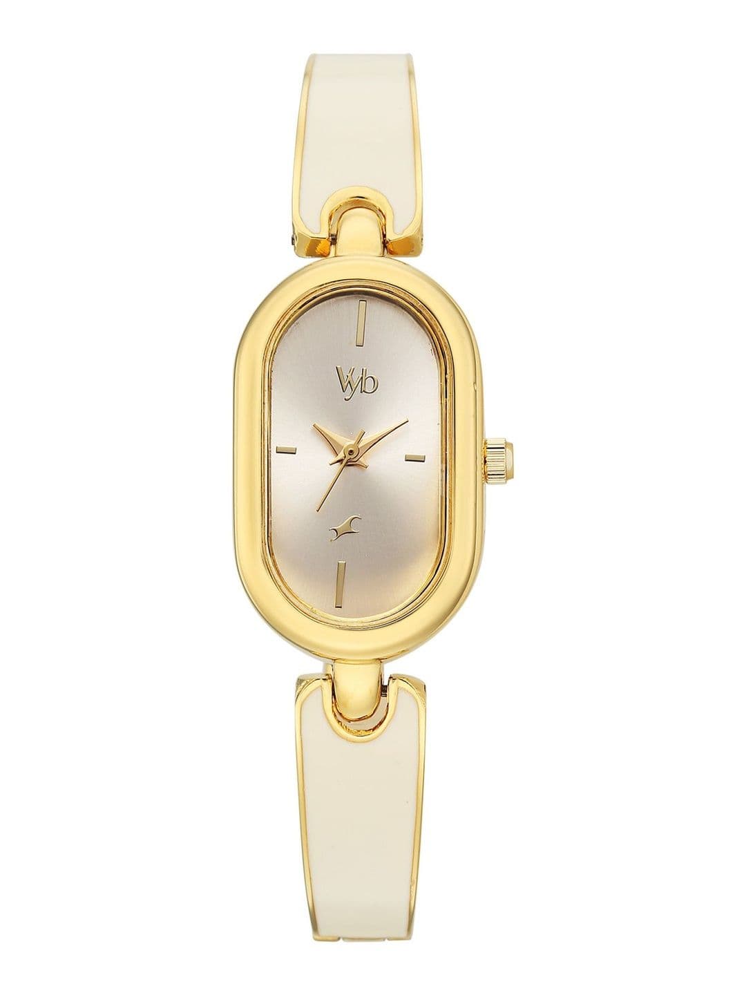 Fastrack Girls Vyb Diva Quartz Analog Ivory Dial Watch - FV60117YM01W - view 1