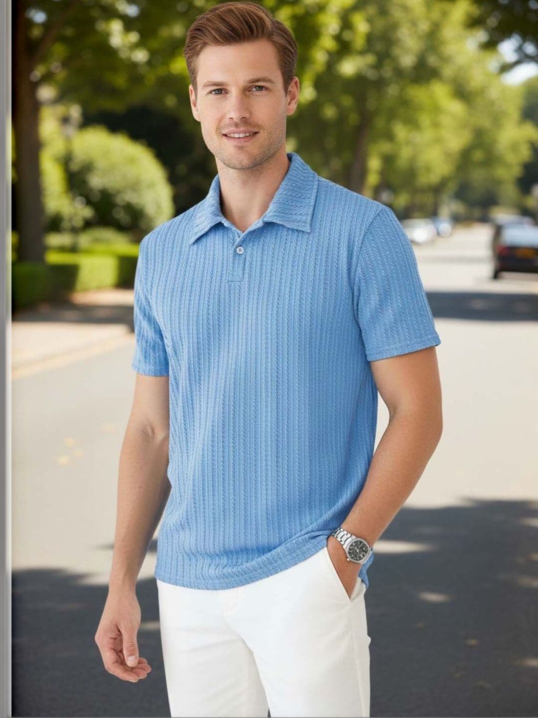 SZN Men Polo Collar T-shirt - view 1