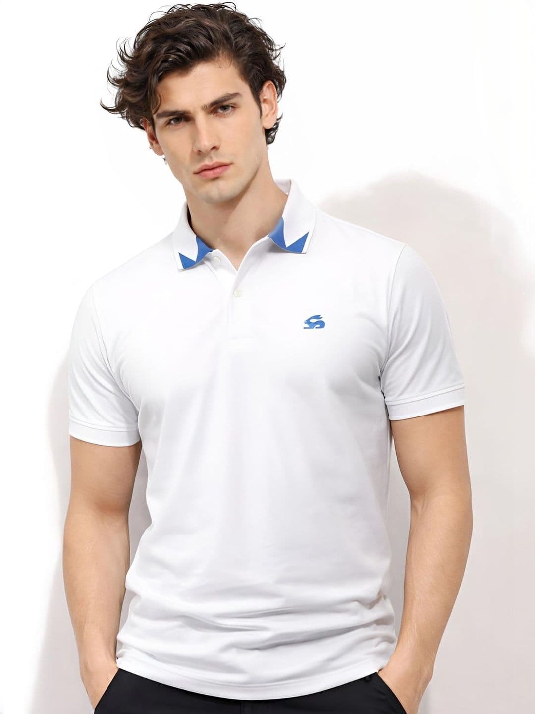 ADRO Men Brand Logo Polo Collar T-shirt - view 1