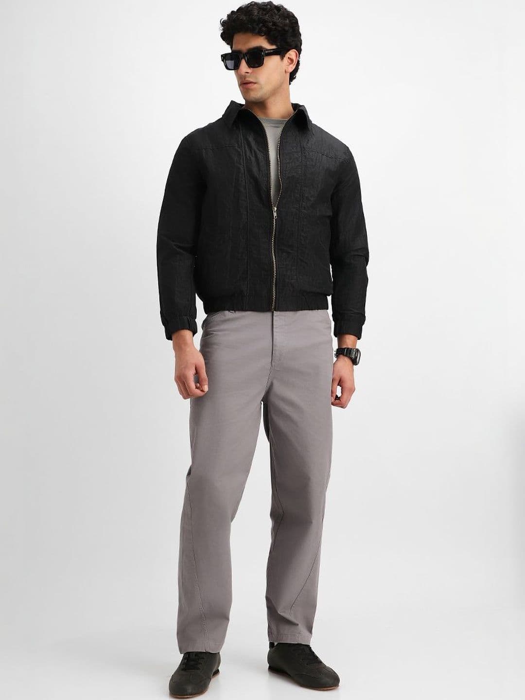 Snitch Black Plain Jacket - view 1