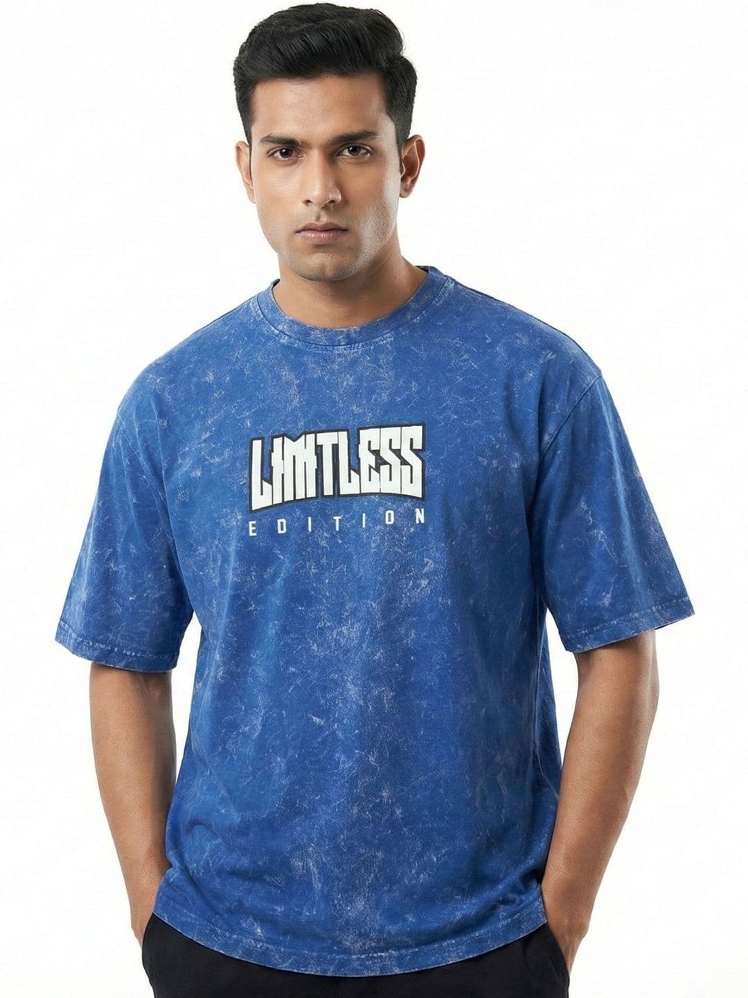 The Roadster Lifestyle Co Printed Pure Cotton Round Neck Relaxed Fit Tshirt - view 1