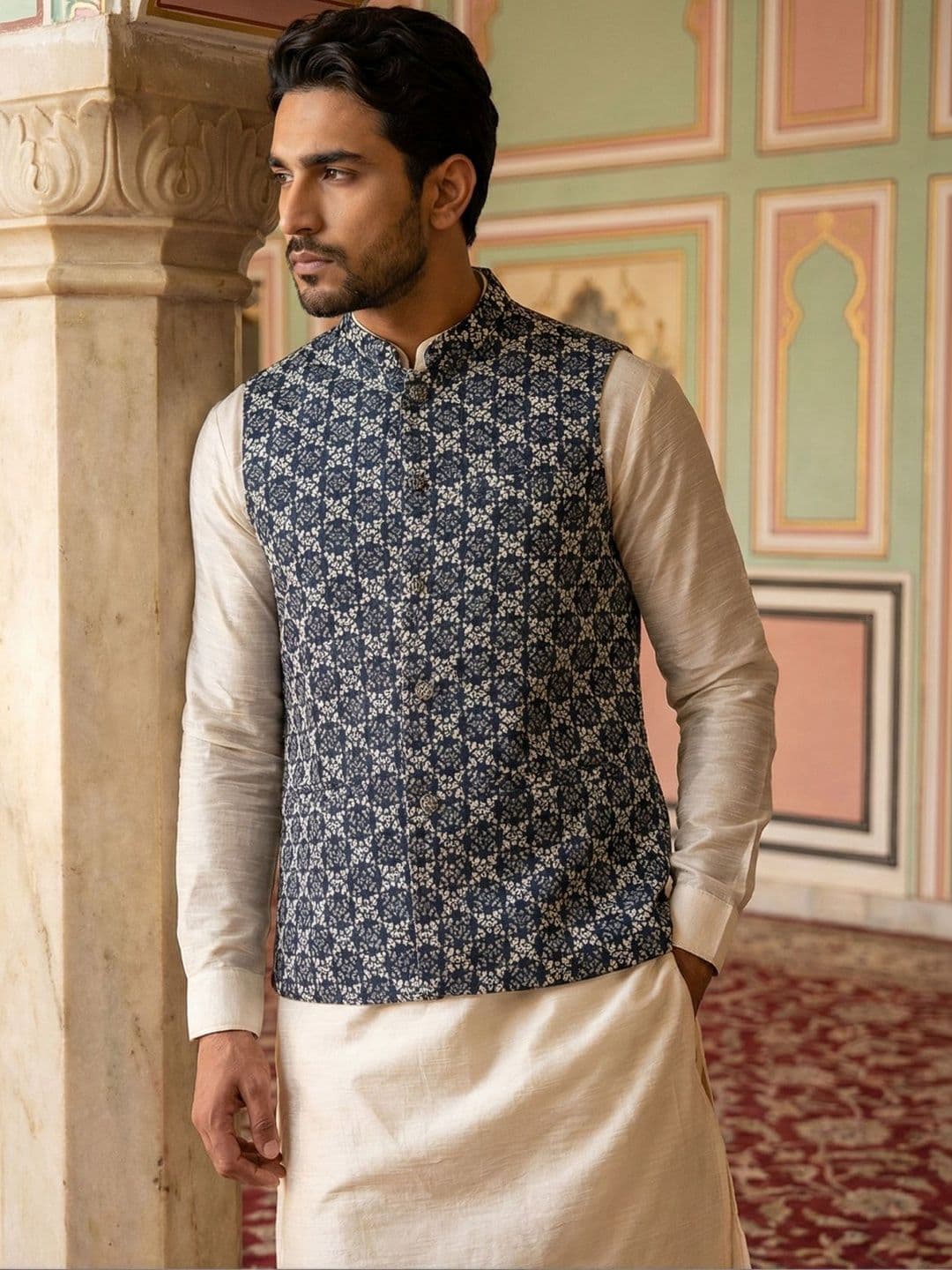 Jompers Embroidered Nehru Jackets - view 1