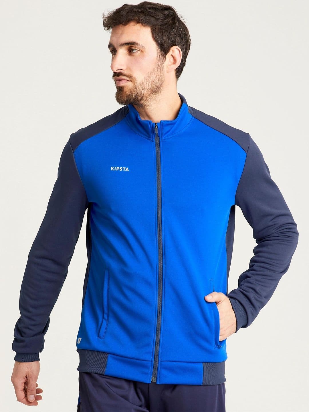Decathlon Kipsta - Men Navy Blue Moisture Managing Football Jackets - view 1