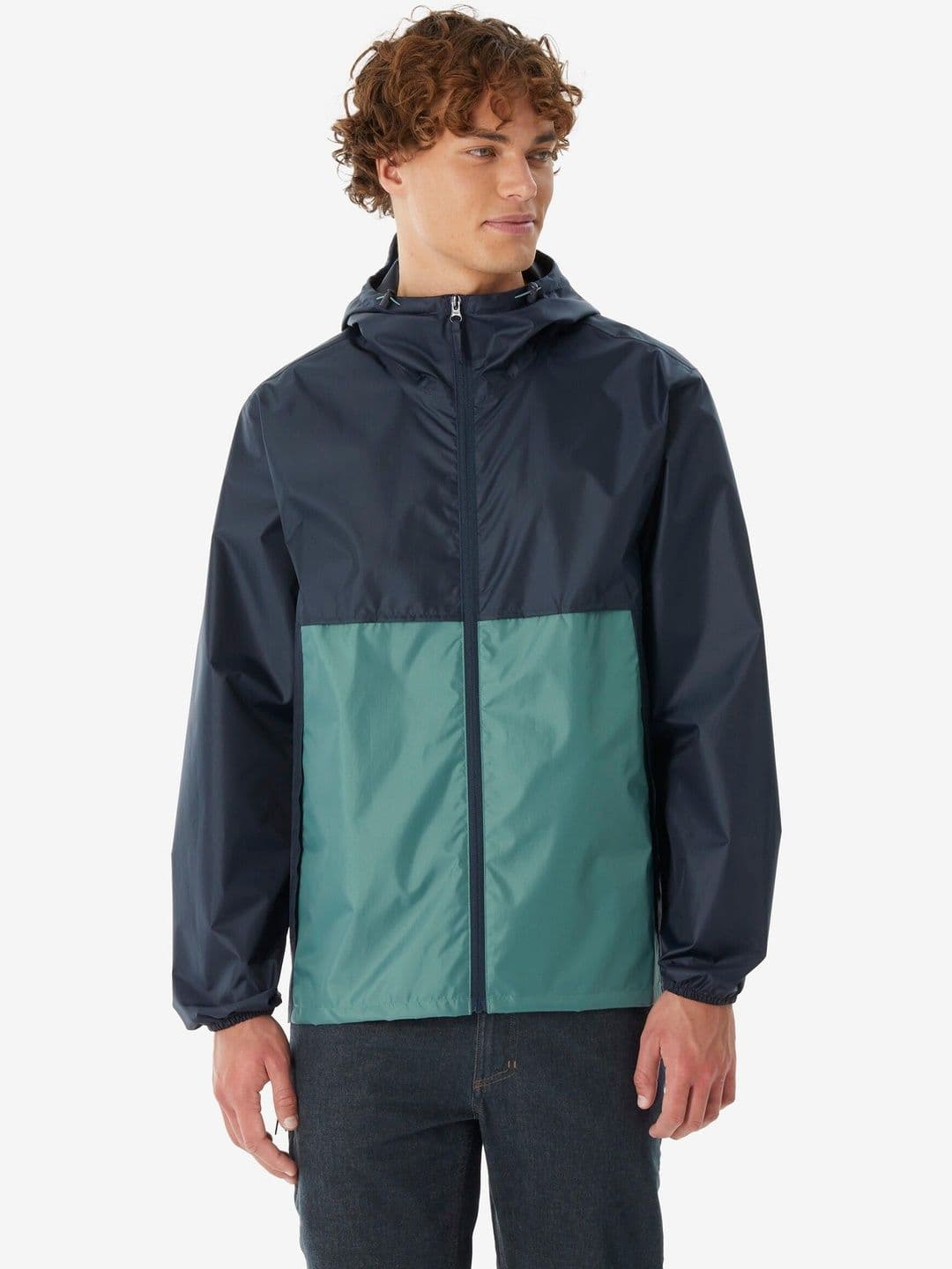 Decathlon Quechua - Men Blue Raincut Fullzip Windproof Waterproof Hiking Jackets - view 1