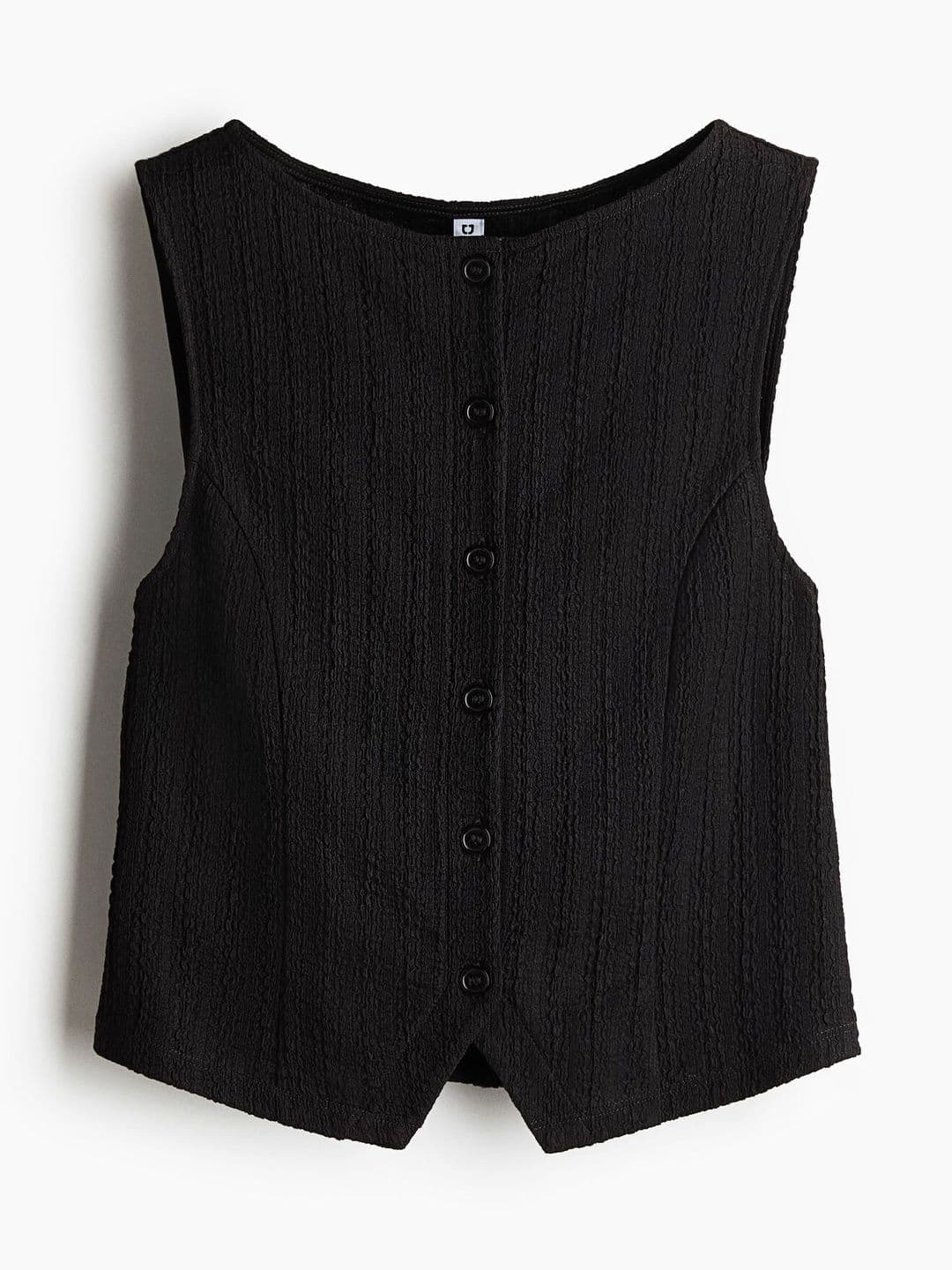 H&M Textured Jersey Waistcoat - view 1