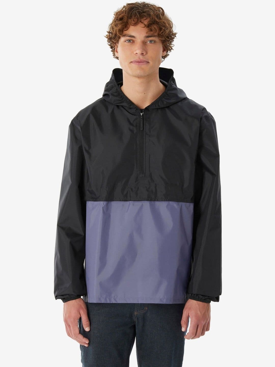 Decathlon Quechua - Men Black and Blue Waterproof Hiking Jacket - view 1