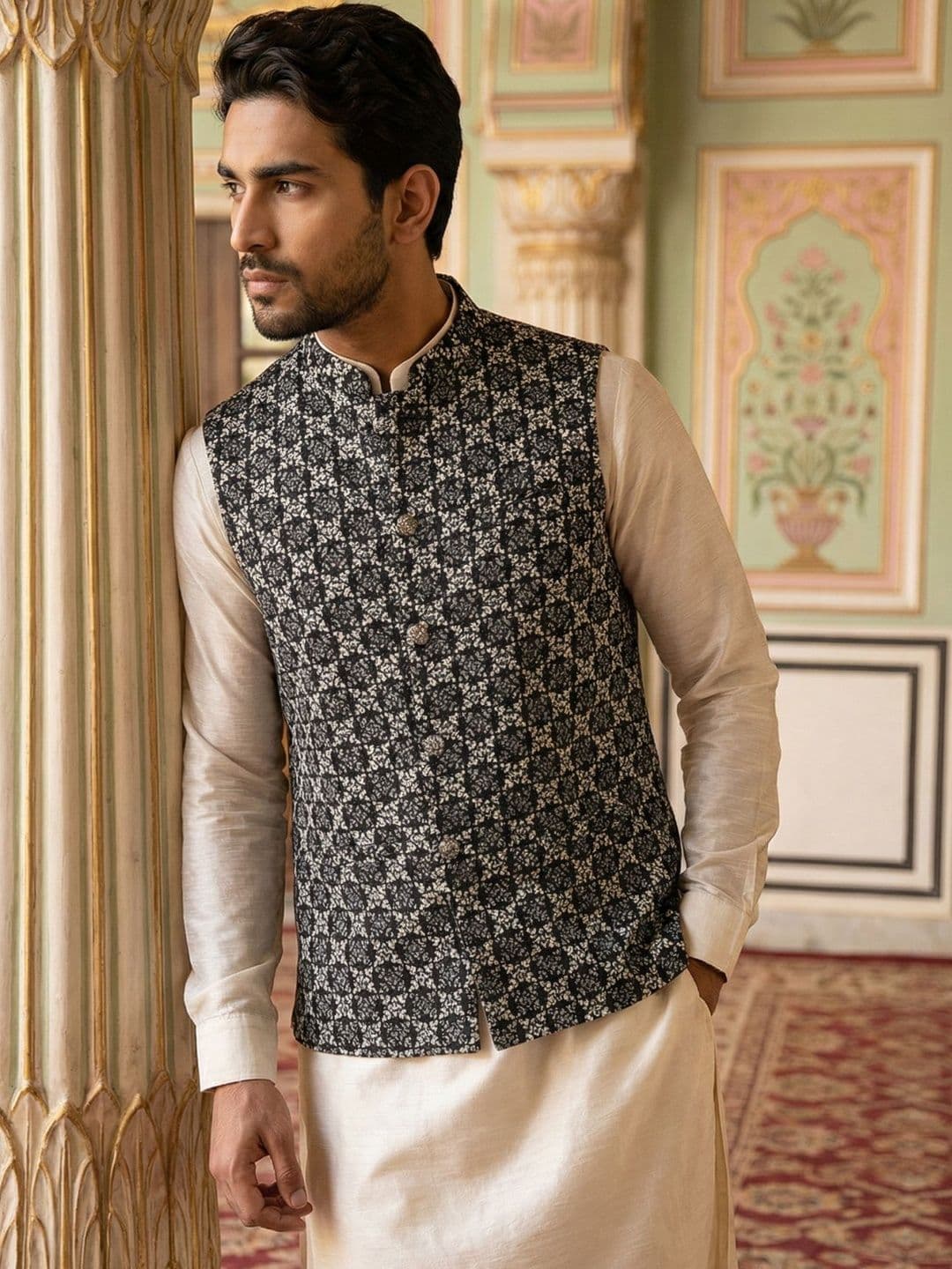 Jompers Embroidered Nehru Jackets - view 1