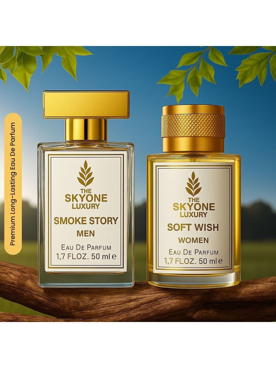 The Skyone Luxury Set Of 2 Unisex Smoke Story & Soft Wish Eau De Parfum - 50 ml Each - view 1