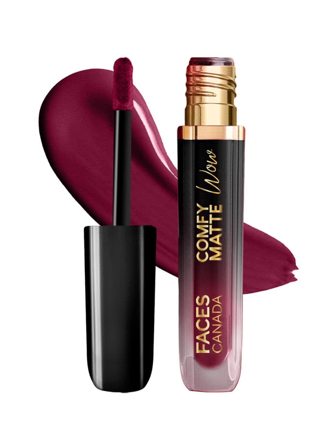 FACES CANADA Comfy Matte Wow Liquid Lipstick - 3.8ml - Plum Passion 04 - view 1