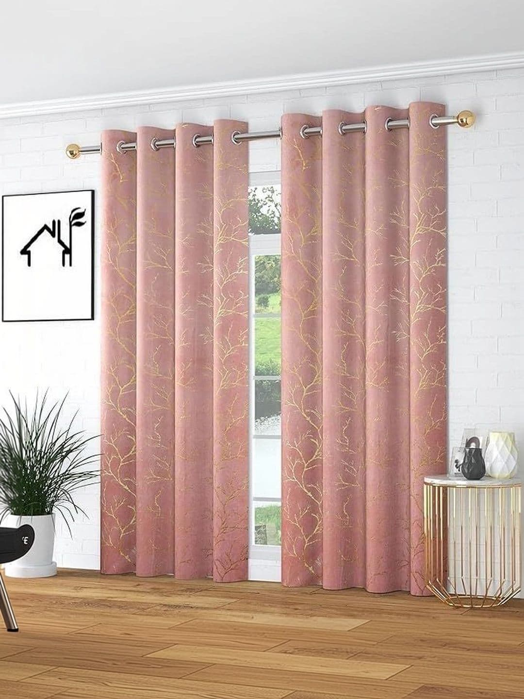 Myntra Elegant Homes Set Of 2 Long Door Curtains - view 1