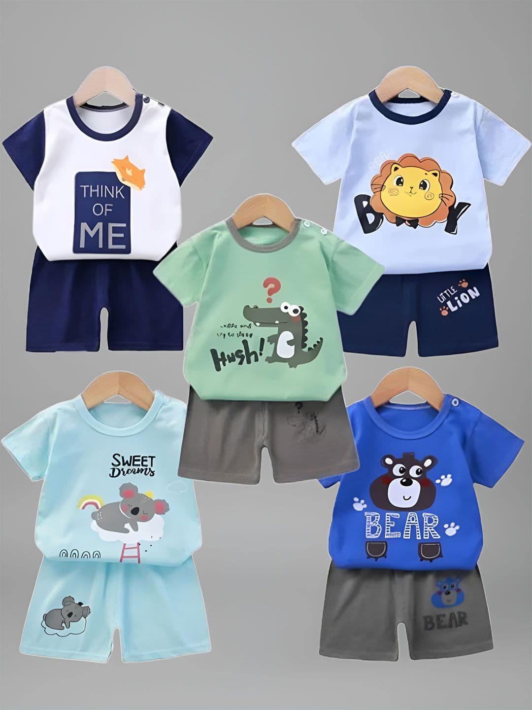 PY PINKYOU Unisex Kids Printed T-shirt with Shorts - view 1