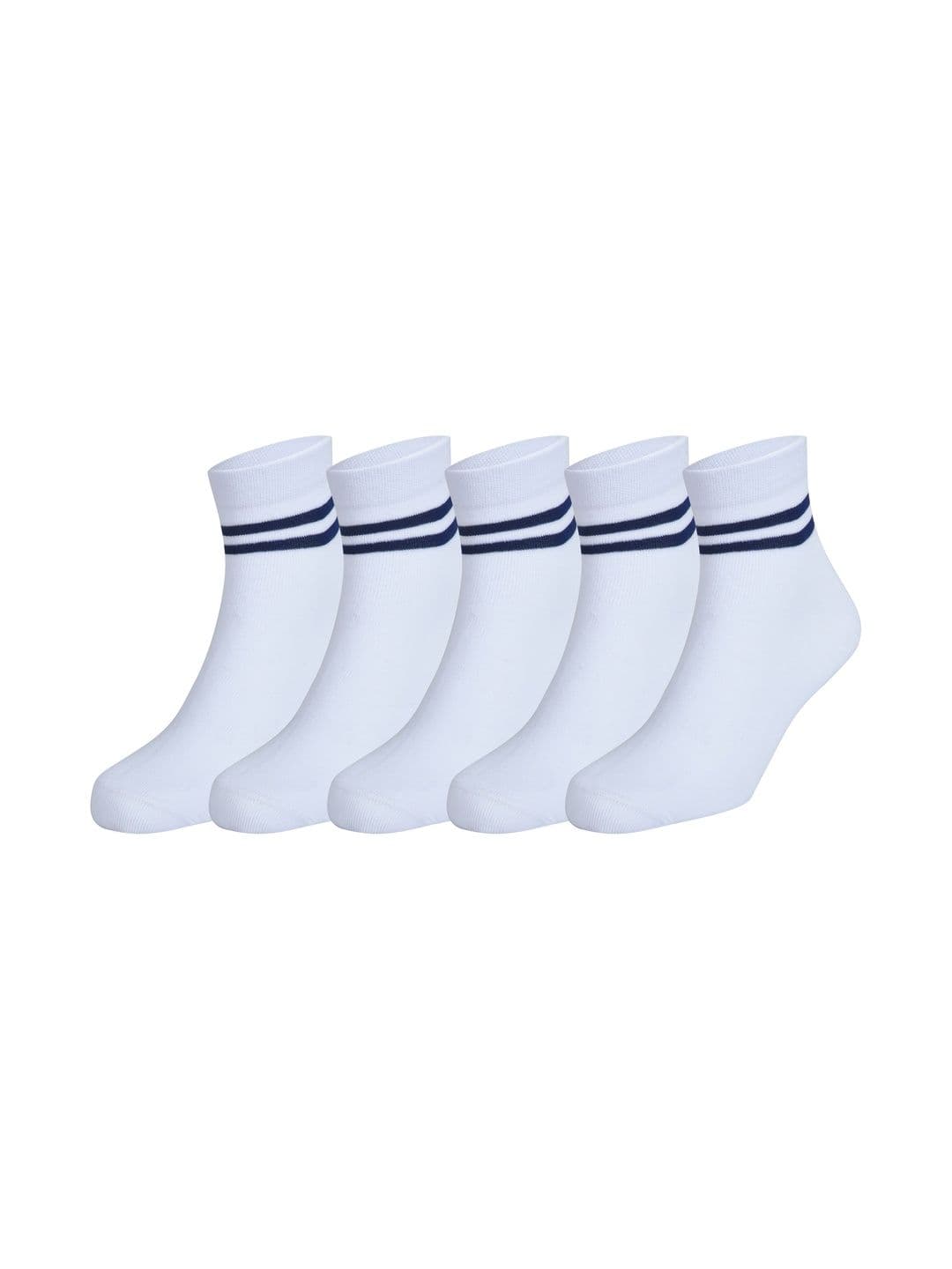bizala Unisex Kids Pack of 5 Cotton Blend Striped Ankle Length Socks - view 1