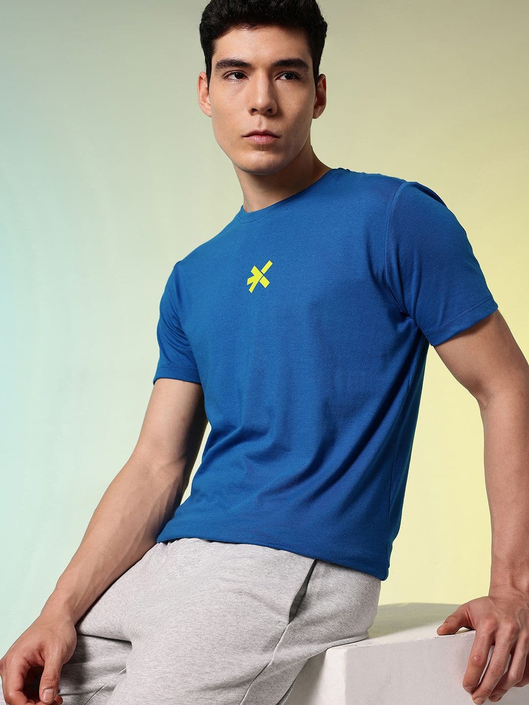 HRX by Hrithik Roshan Typography Printed Pure Cotton T-shirt - view 1