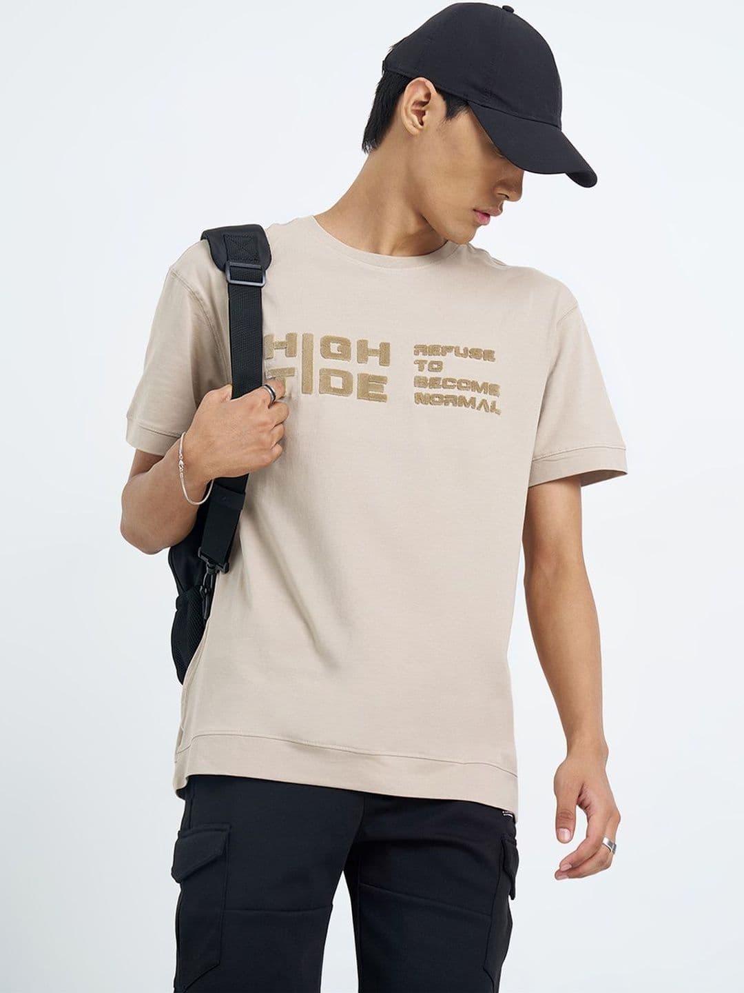 Street 808 by Pantaloons Men Typography Printed T-shirt - view 1