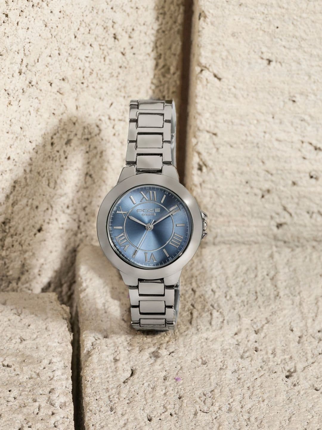 Sonata Women Poze 8 Quartz Analog Blue Dial Watch - SP80158SM01W - view 1