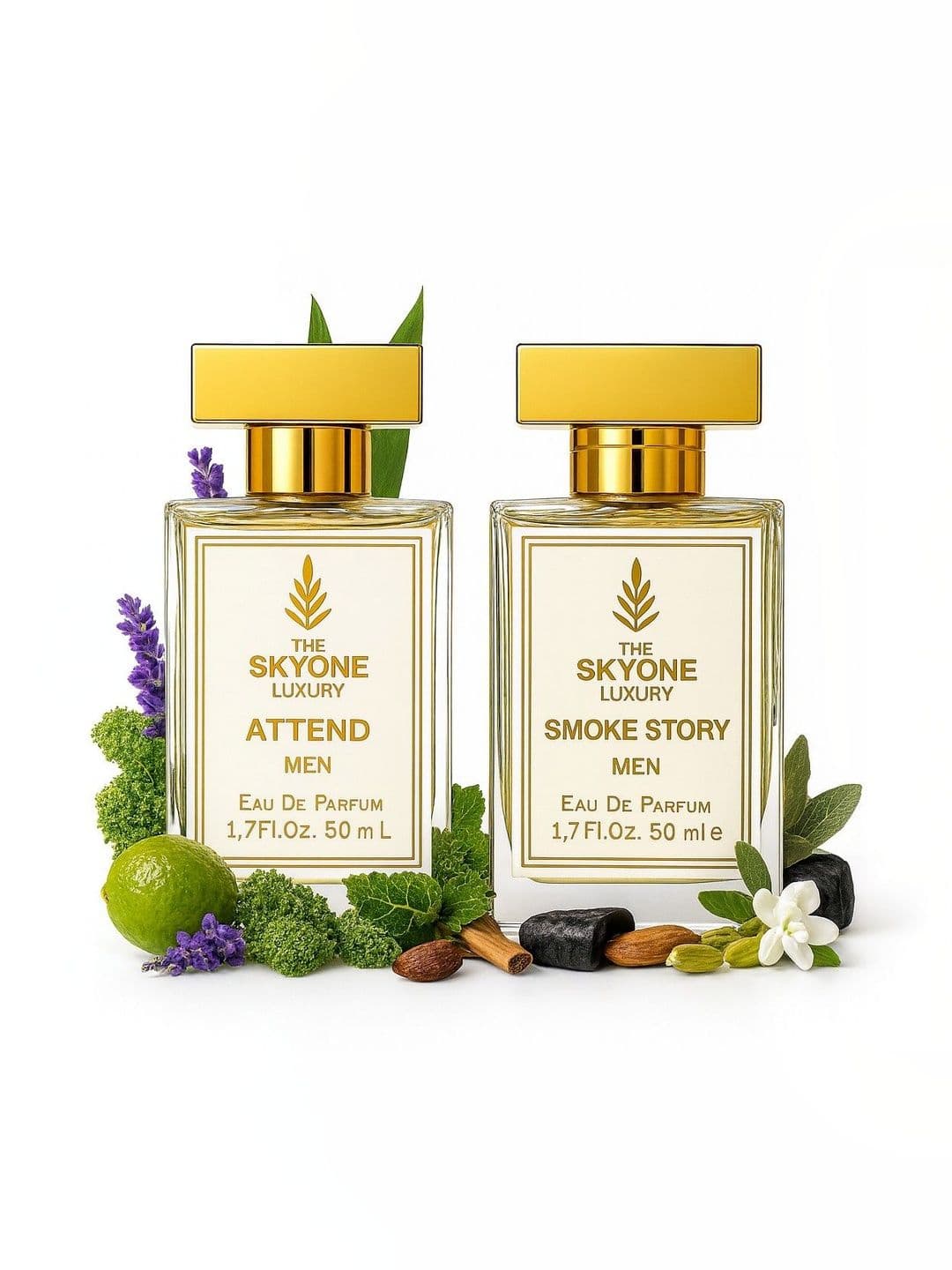 The Skyone Luxury Set Of 2 Men Smoke Story & Attend Eau De Parfum - 50 ml Each - view 1