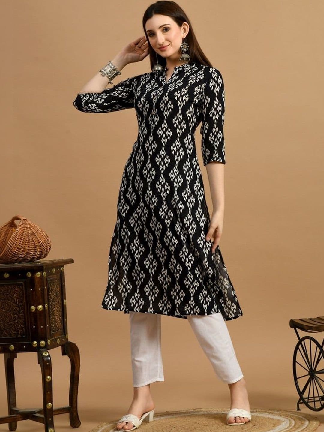 Anouk Women Ethnic Motifs Printed Kurta - view 1