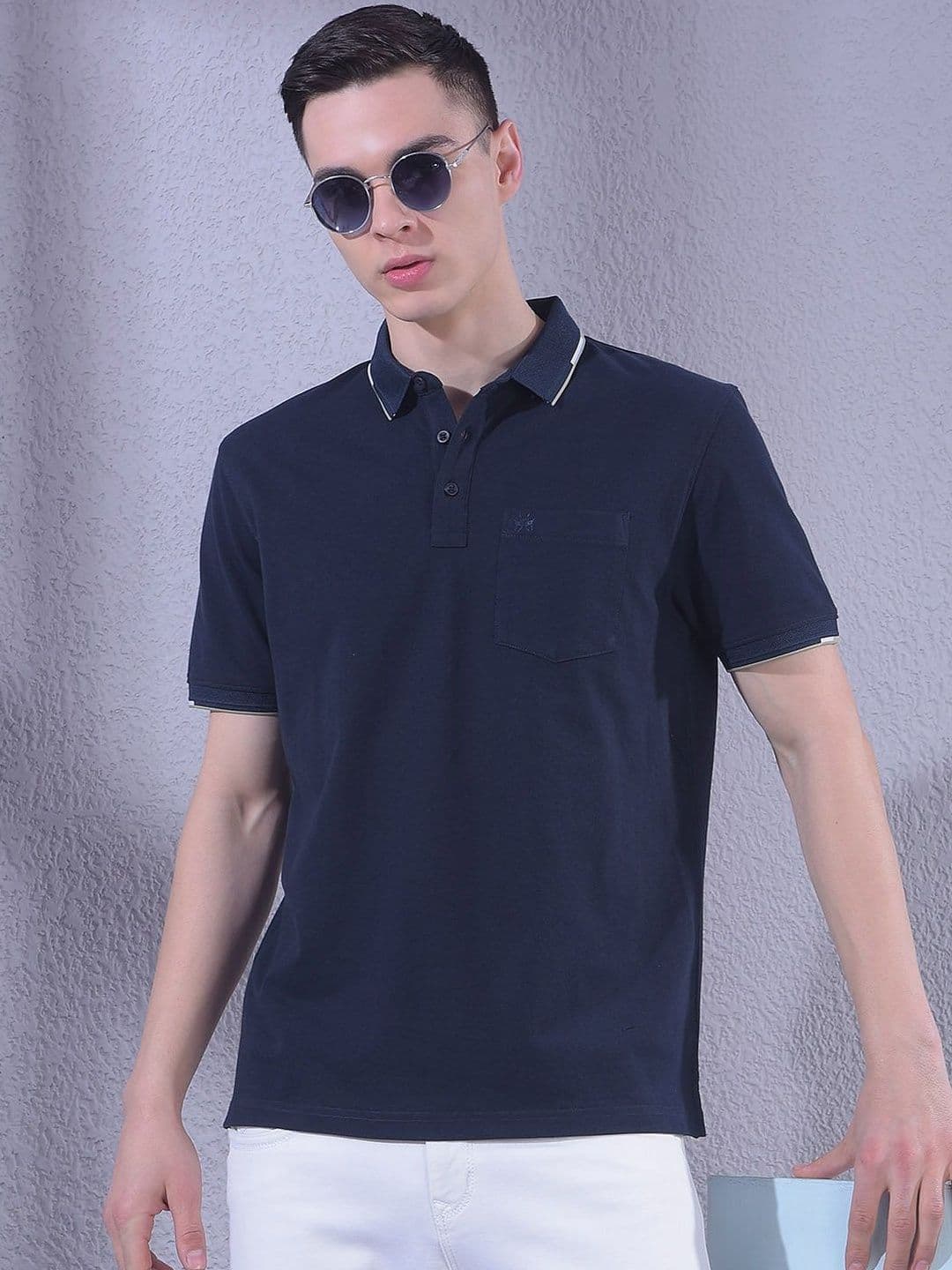 Crimsoune Club Men Polo Collar Pockets T-shirt - view 1
