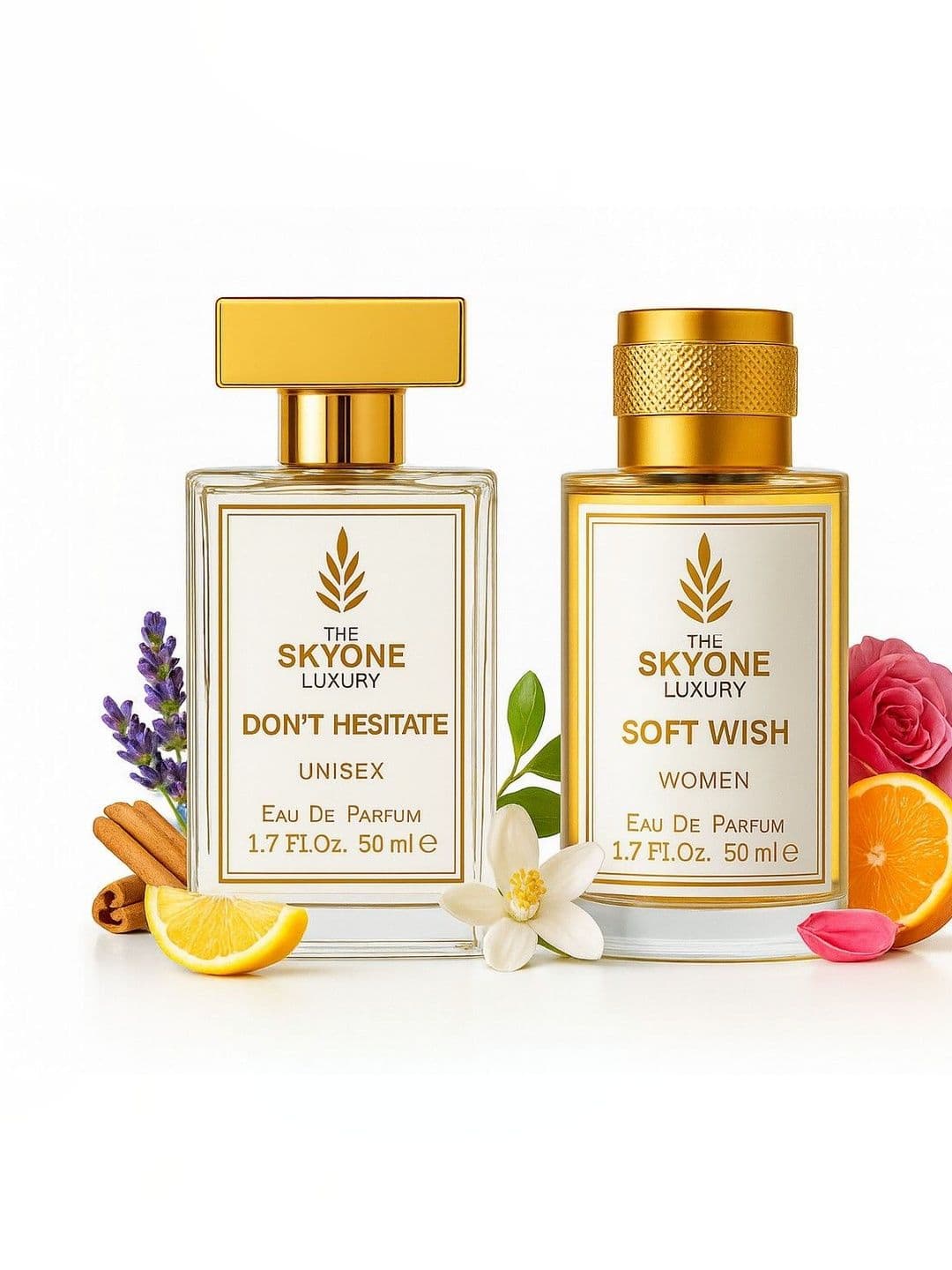The Skyone Luxury Set Of 2 Unisex Soft Wish & Don't Hesitate Eau De Parfum - 50 ml Each - view 1