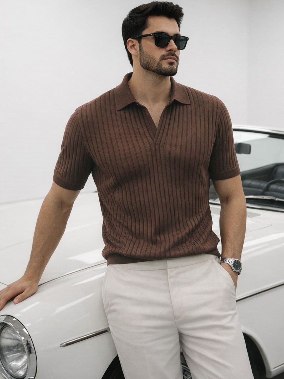 VEIRDO Men Polo Collar T-shirt - view 1