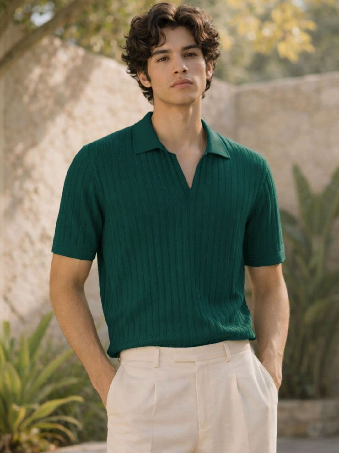 VEIRDO Men Polo Collar T-shirt - view 1