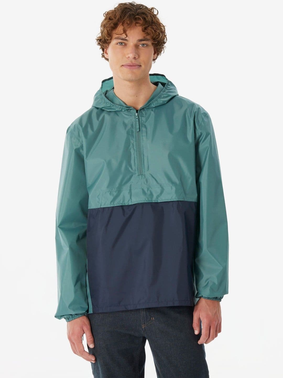 Decathlon Quechua - Men Green Waterproof Hiking Jacket - view 1
