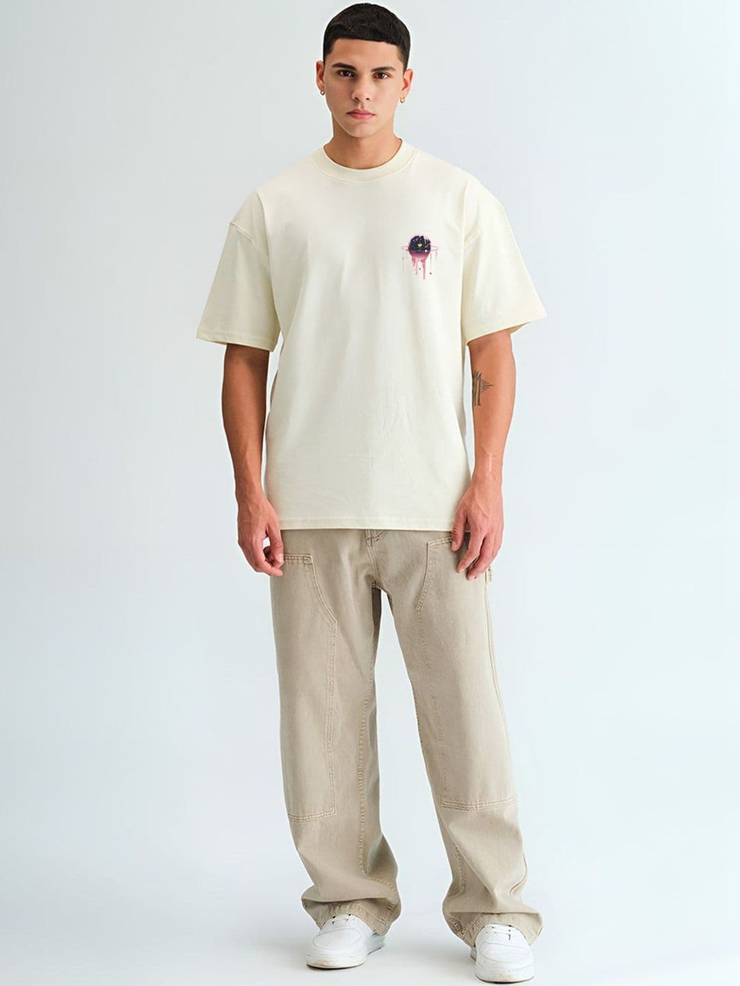 BDSQUARE Men Printed Drop-Shoulder Sleeves T-shirt - view 1