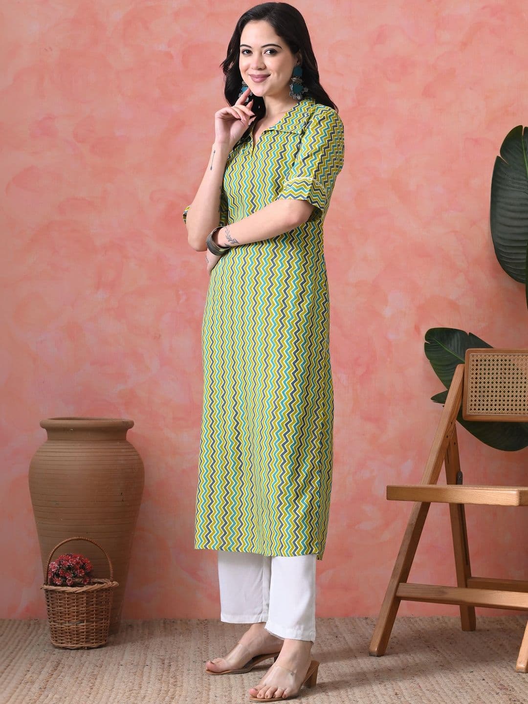 JEMCY Women Floral Printed Floral Kurta - view 1