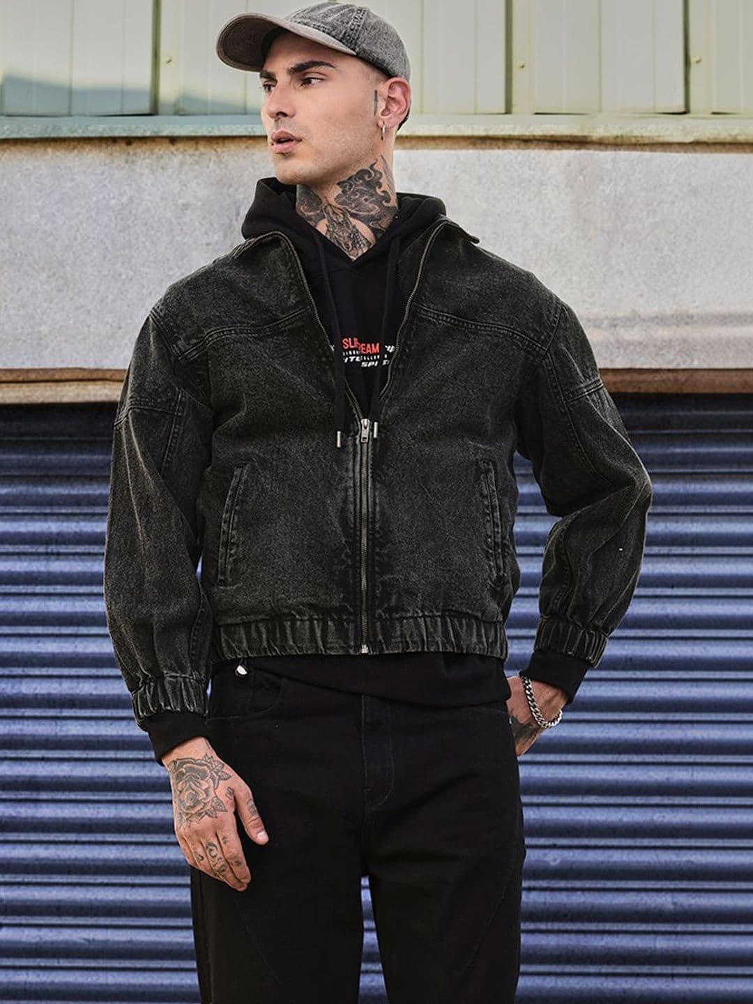Snitch Black Washed Jacket - view 1