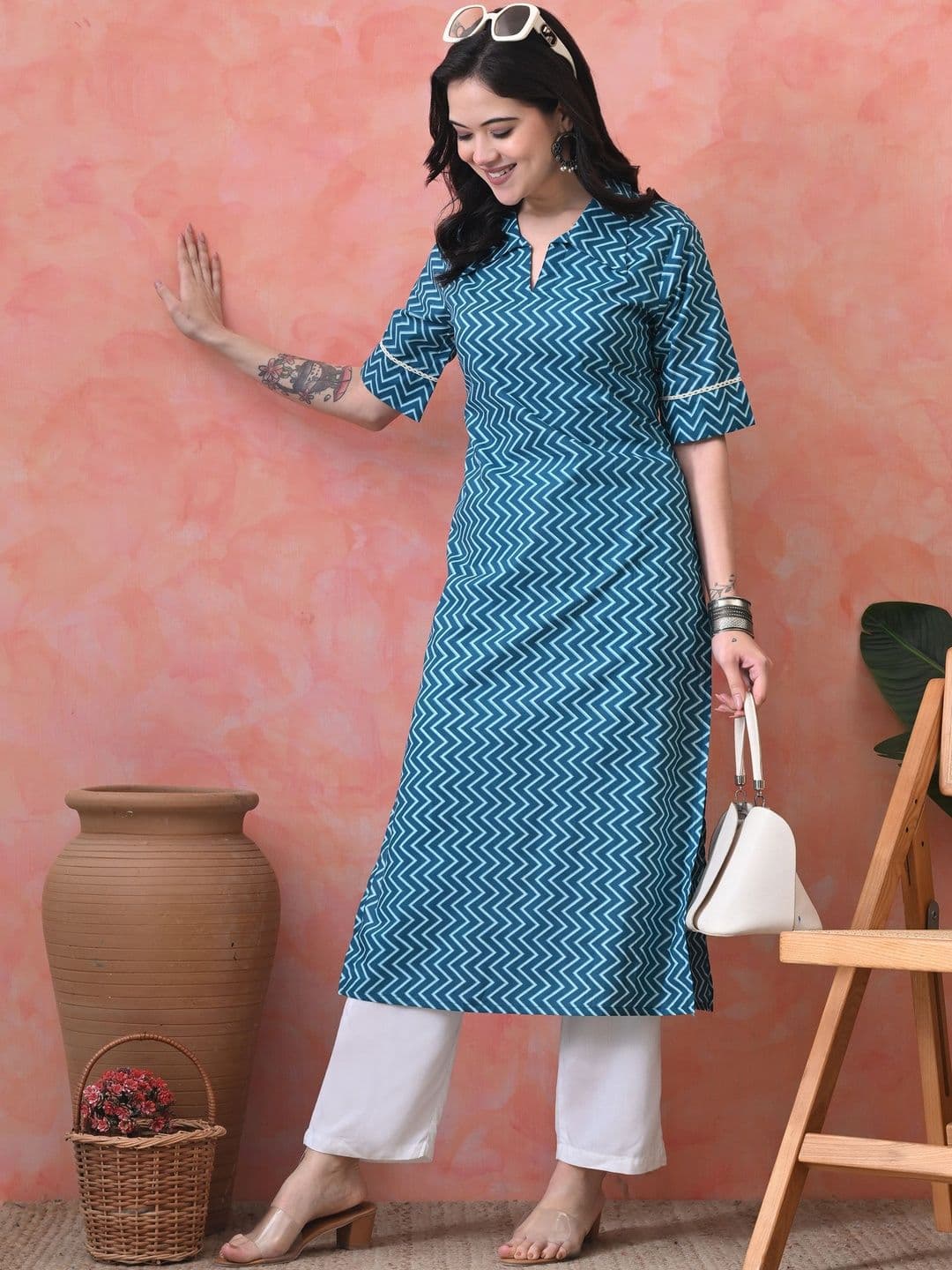 JEMCY Women Floral Printed Floral Kurta - view 1