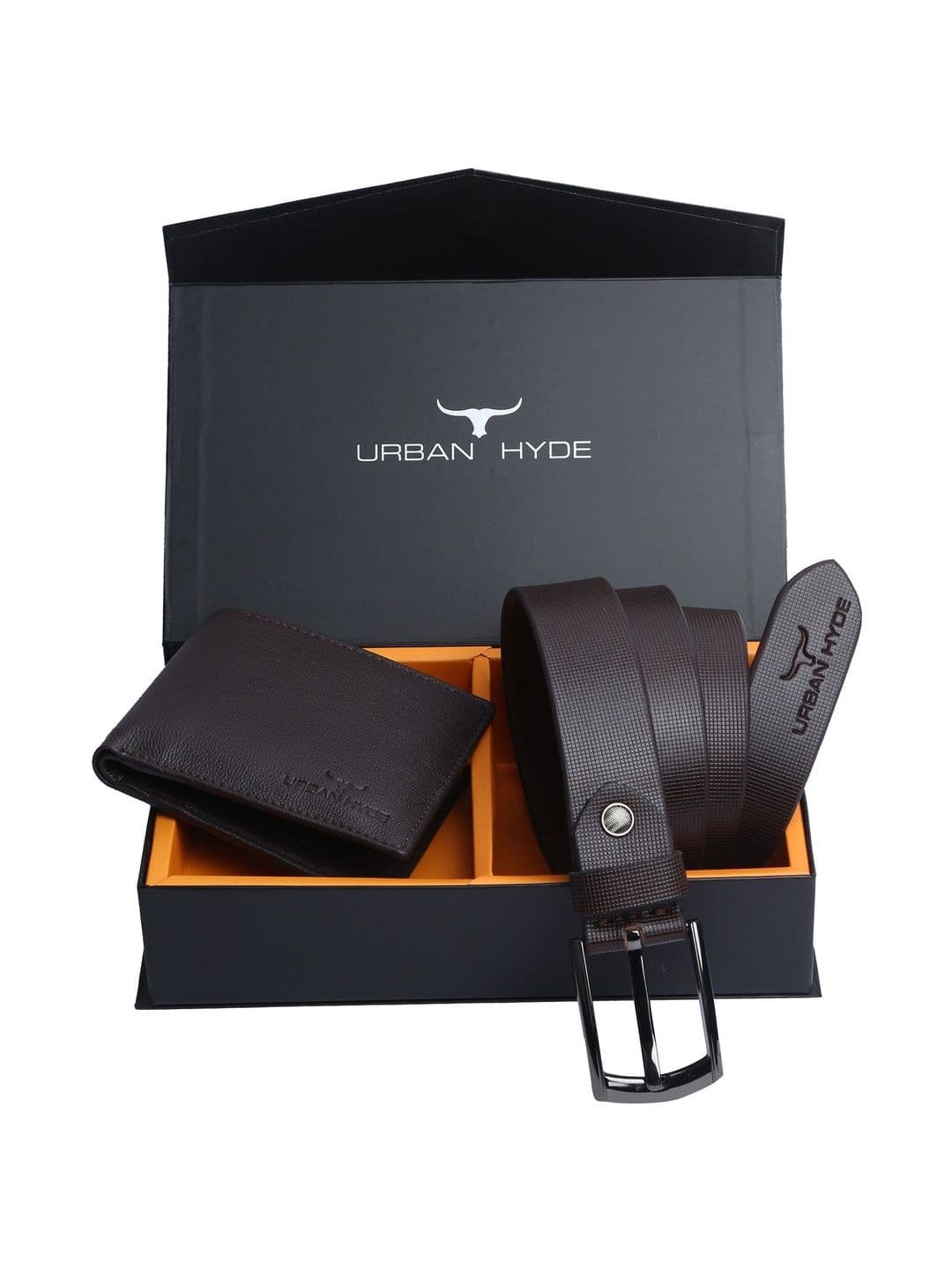URBAN HYDE Men Luxury Accessory Gift Set Including Leather Belt and BiFold Wallet - view 1