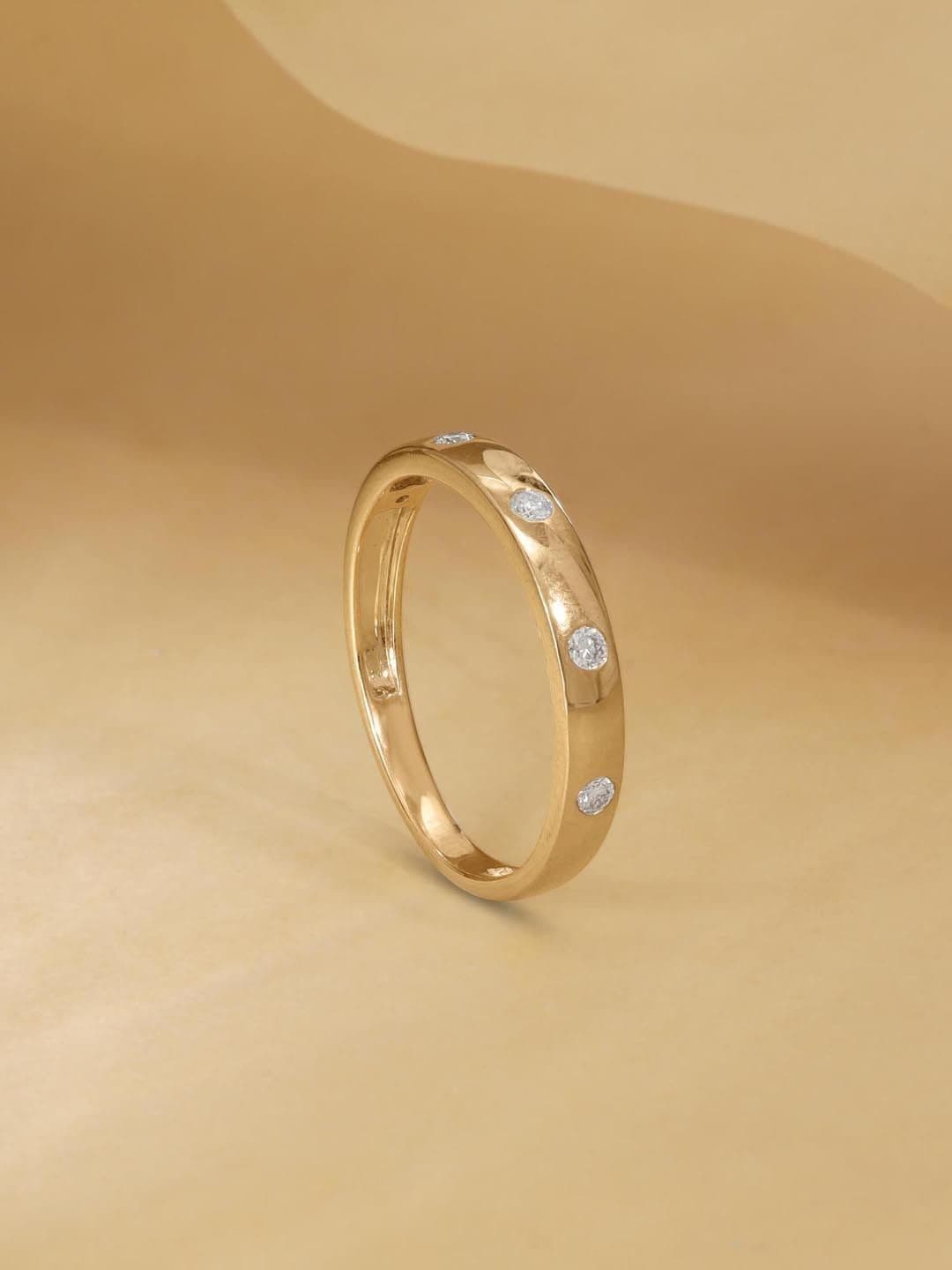 Mia by Tanishq 9 KT Gold Diamond Ring -1.21 g - view 1