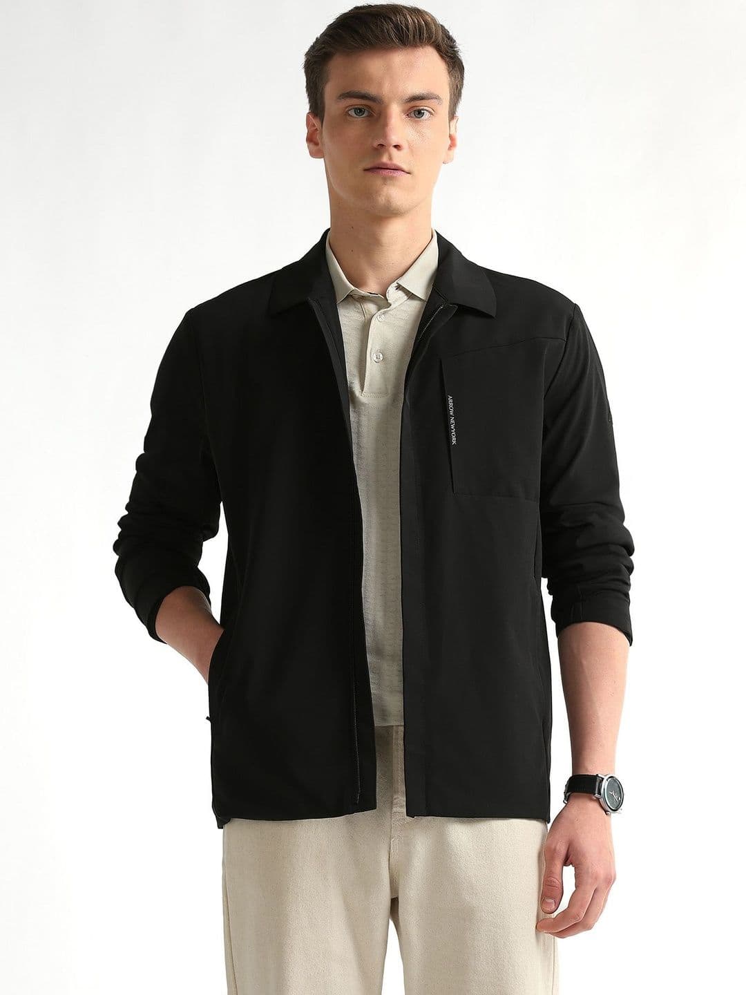 Arrow New York Men Lightweight Woven Jacket - view 1