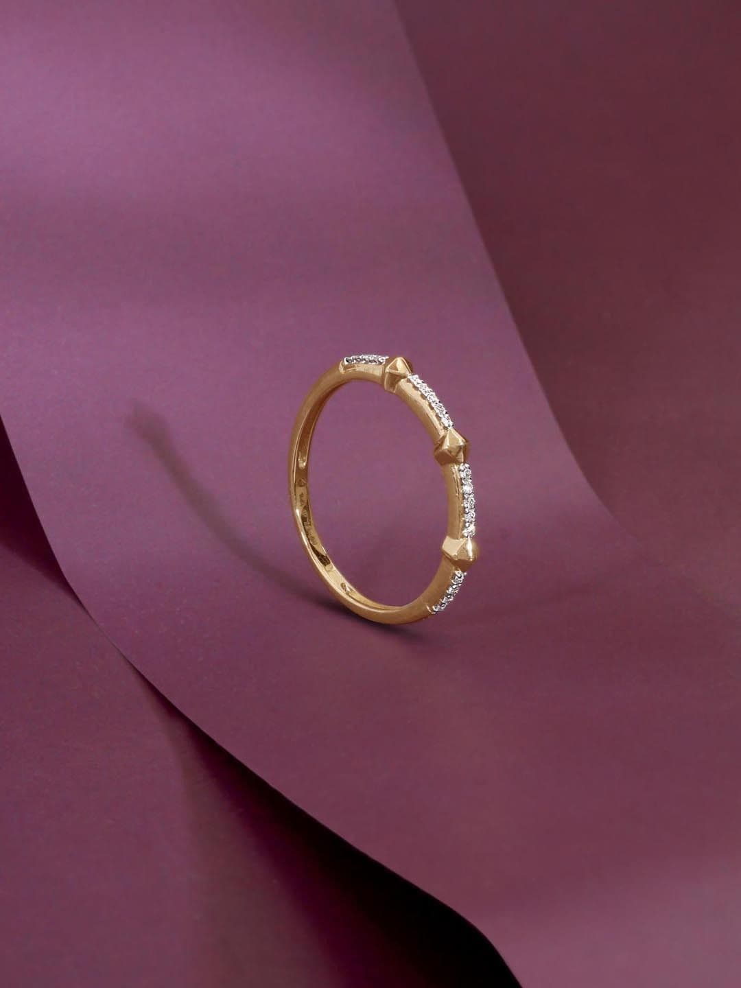 Mia by Tanishq 14 KT Gold With 0.05 Carat Natural Diamond Ring Diamond -1.21 g - view 1