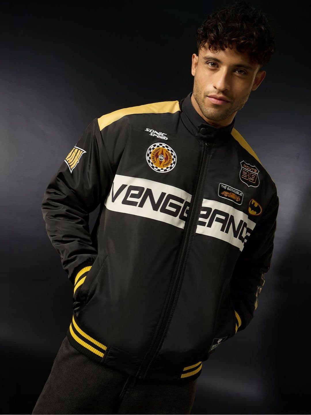 The Souled Store Men Batman Black Jackets - view 1