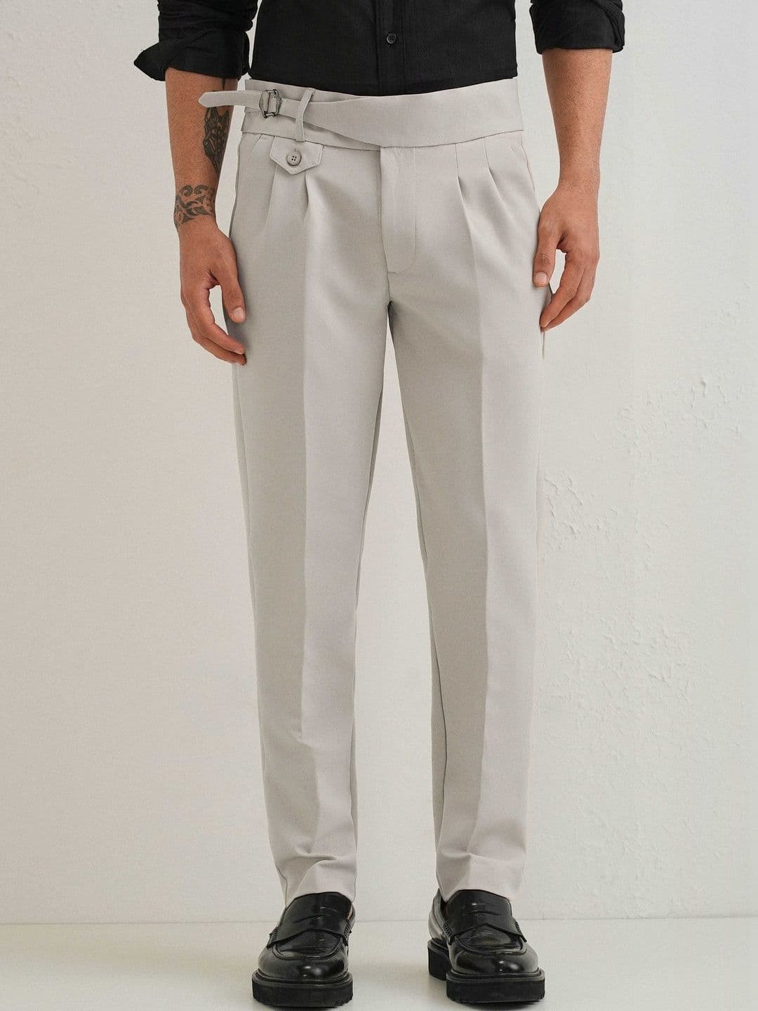 MANCREW Men Tailored Wrinkle Free Pleated Gurkha Pants - view 1