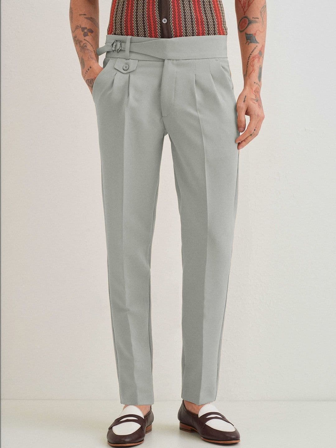 MANCREW Men Tailored Wrinkle Free Pleated Gurkha Pants - view 1
