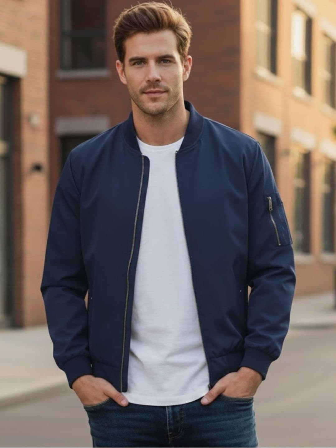 MIA FASHION Men Water Resistant Bomber Jacket - view 1