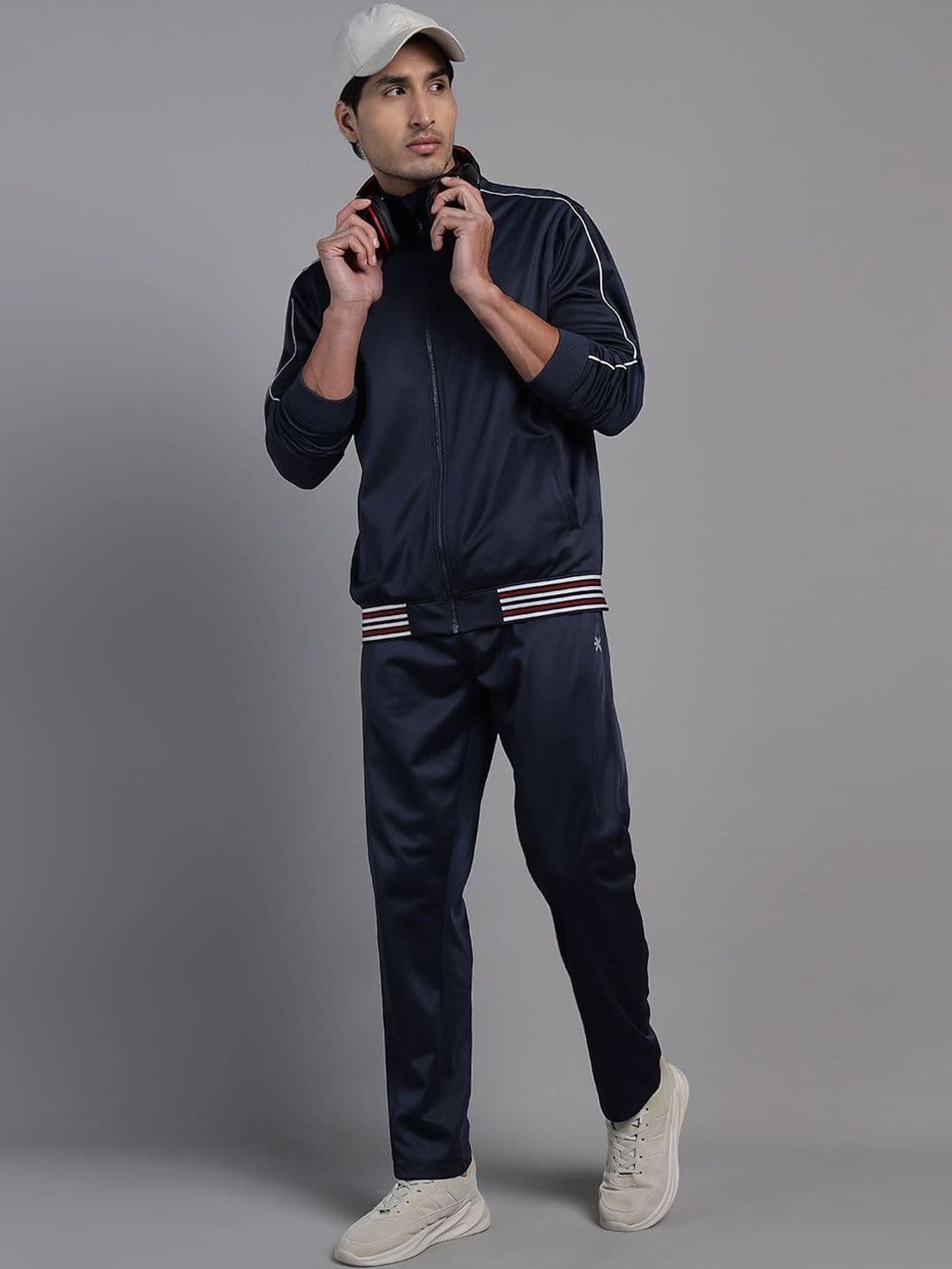 HRX by Hrithik Roshan Mock Collar Mid-Rise Tracksuits - view 1