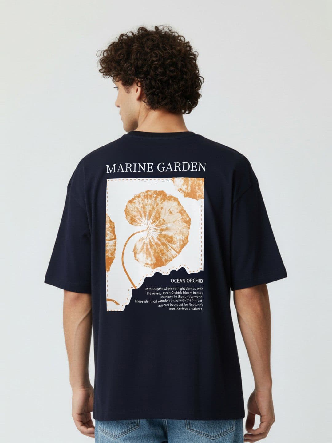 glitchez Graphic Printed Drop-Shoulder Sleeves Pure Cotton Oversized T-shirt - view 1