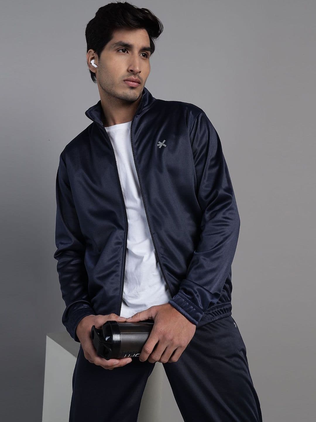 HRX by Hrithik Roshan Mock Collar Mid-Rise Tracksuits - view 1