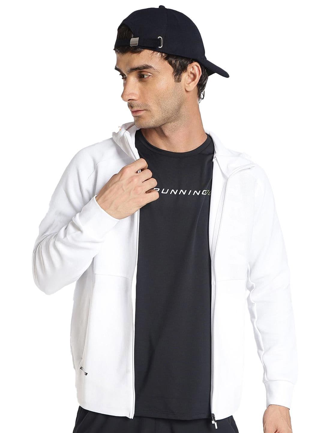 Xtep Men Hooded Solid Lightweight Sporty Jacket - view 1