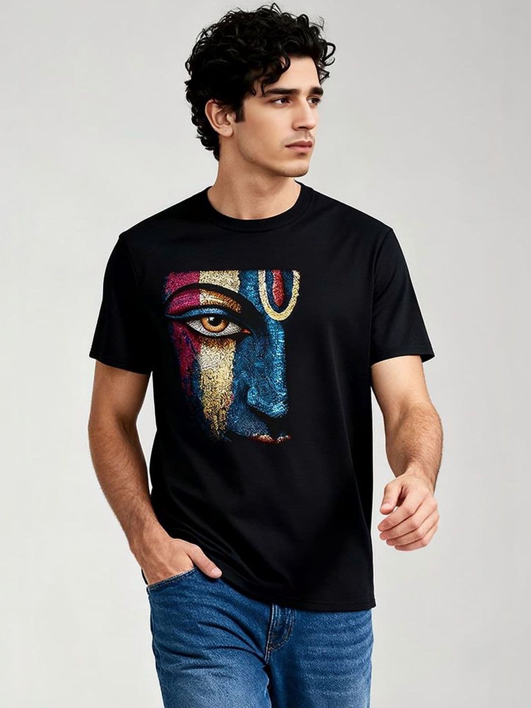 Wear Your Opinion Men Little Krishna Printed T-shirt - view 1