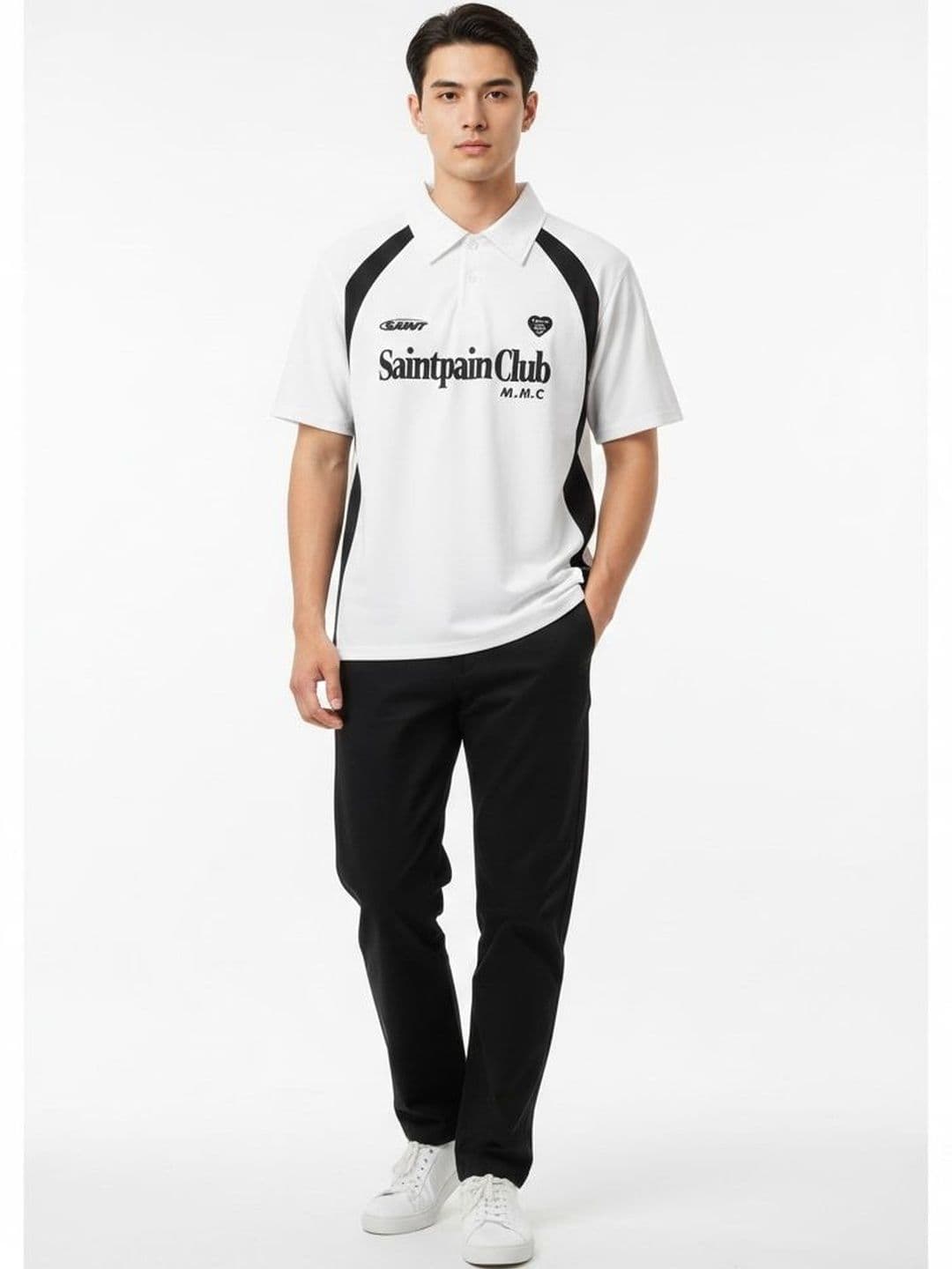 AVEJO Men Typography Colourblocked Polo Collar T-shirt - view 1