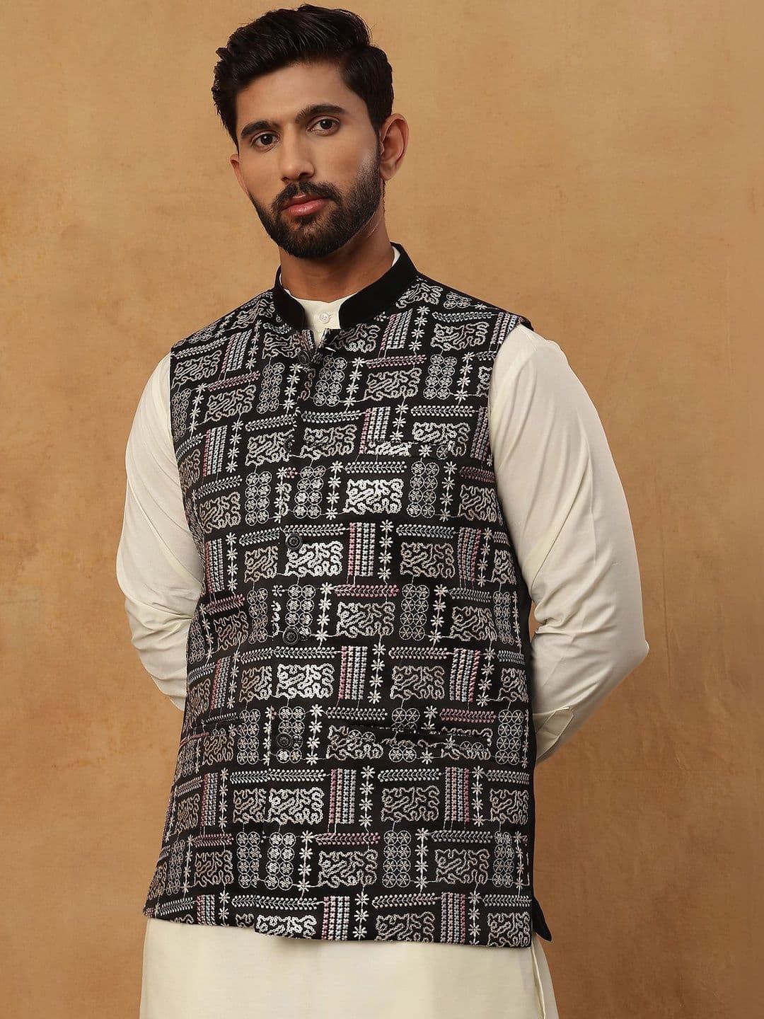 Jompers Embroidered Nehru Jackets - view 1