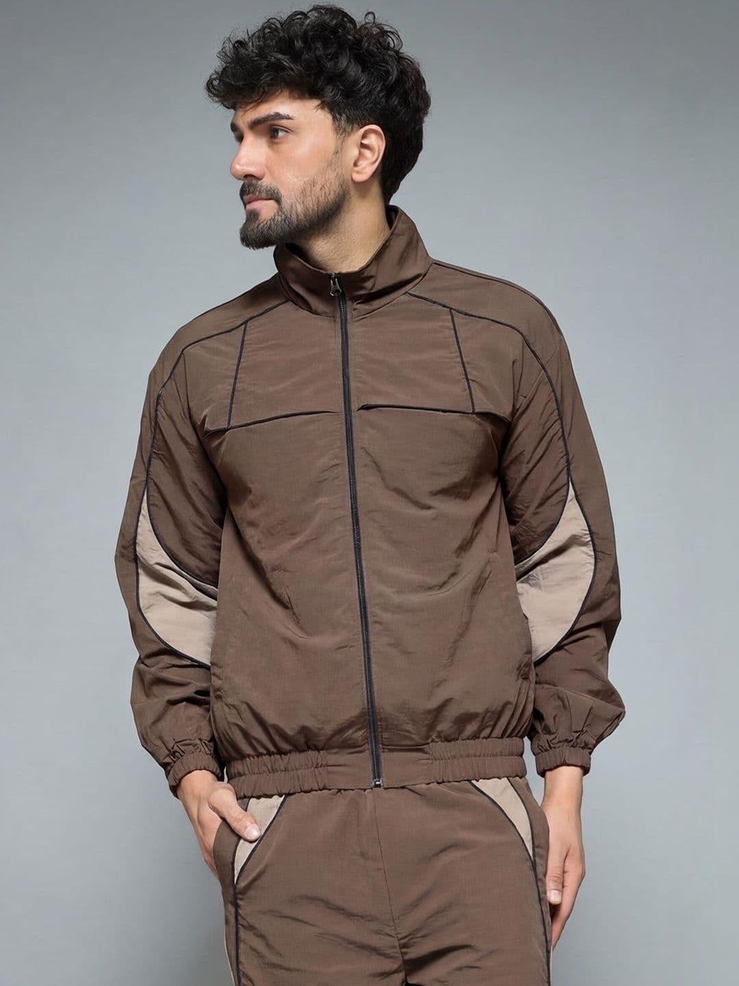 FUGAZEE Men Colourblocked Lightweight Sporty Jacket - view 1