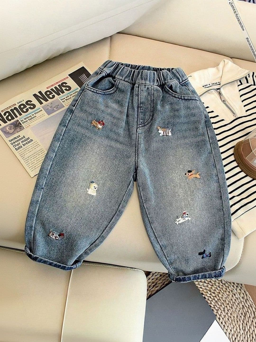 FOREVER FRIDAY Boys Comfort Regular Fit Mid-Rise Light Fade Stretchable Jeans - view 1