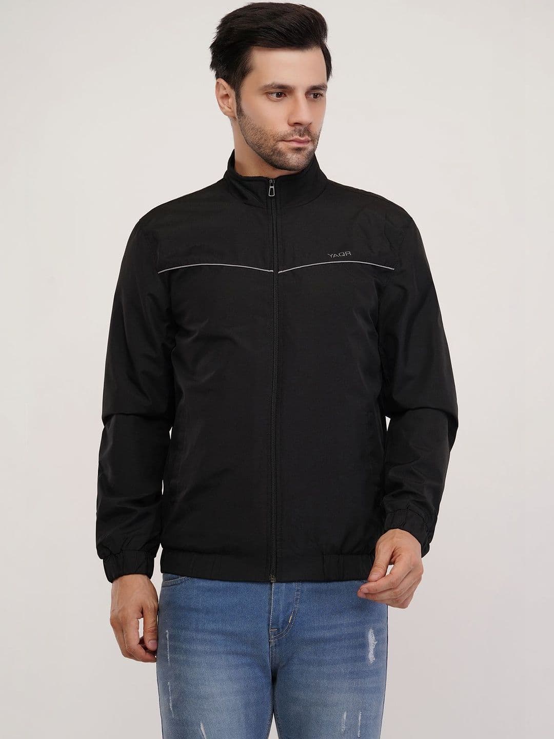 YAQR Men Lightweight Bomber Jacket - view 1