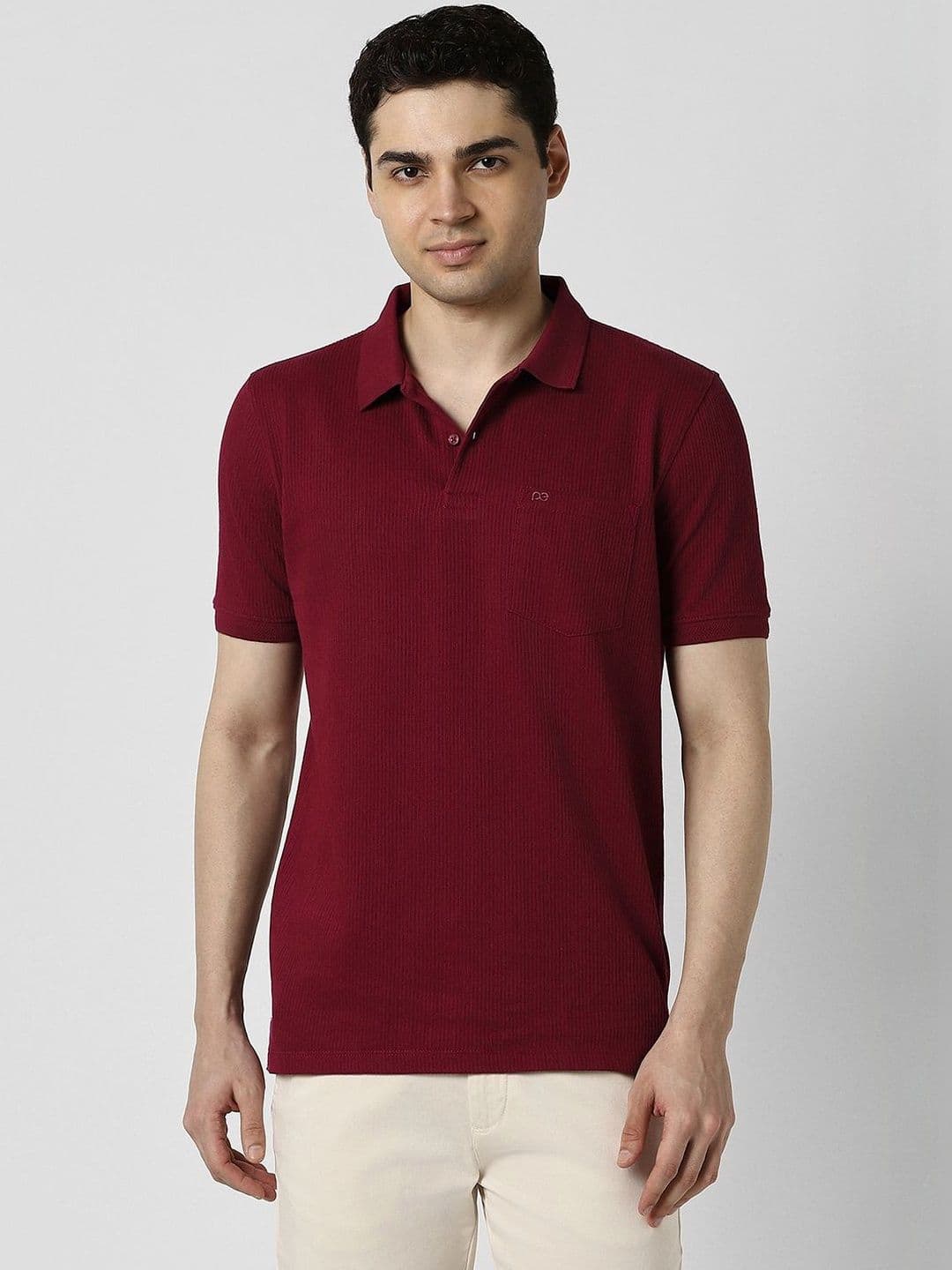 Peter England Men Polo Collar Pockets T-shirt - view 1