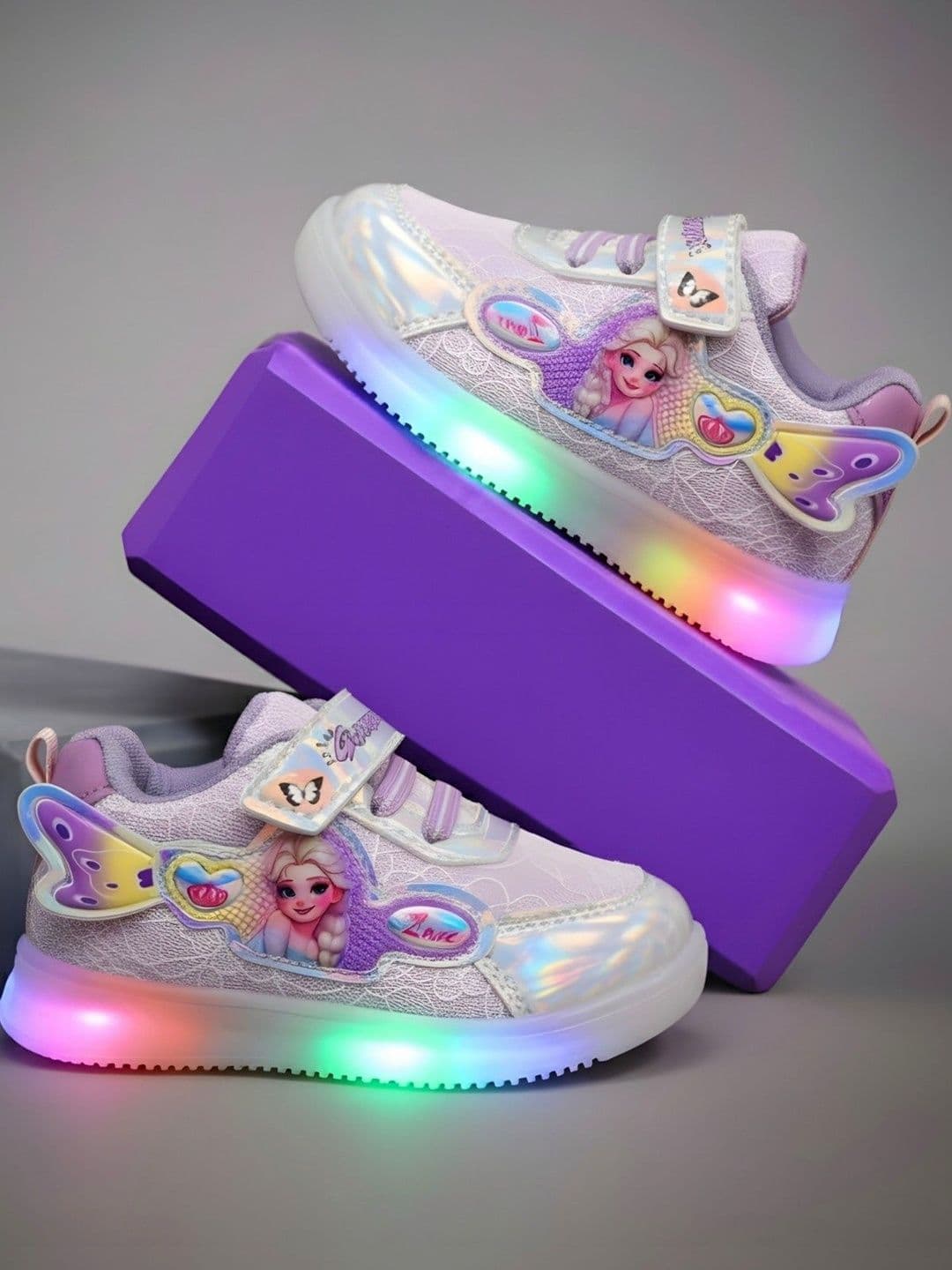 HOOH Now Comfort in Fashion Girls Frozen Textured Sneakers - view 1